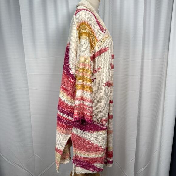 Anthropologie Daily Practice Oversized Bethany Sunrise Cardigan Size M / L - Picture 6 of 11